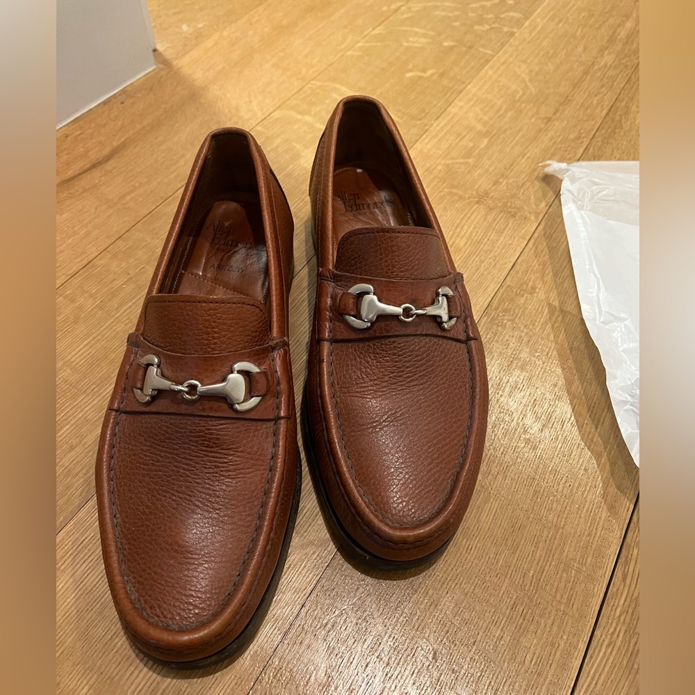 Allen Edmonds tan loafers
